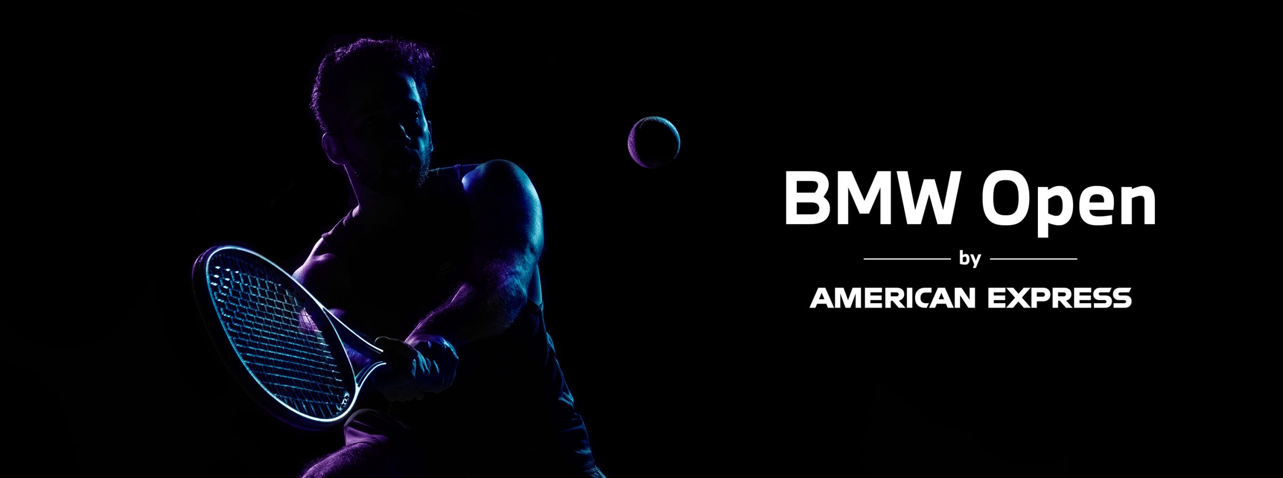 Rim light artistic portrait of a male tennis player