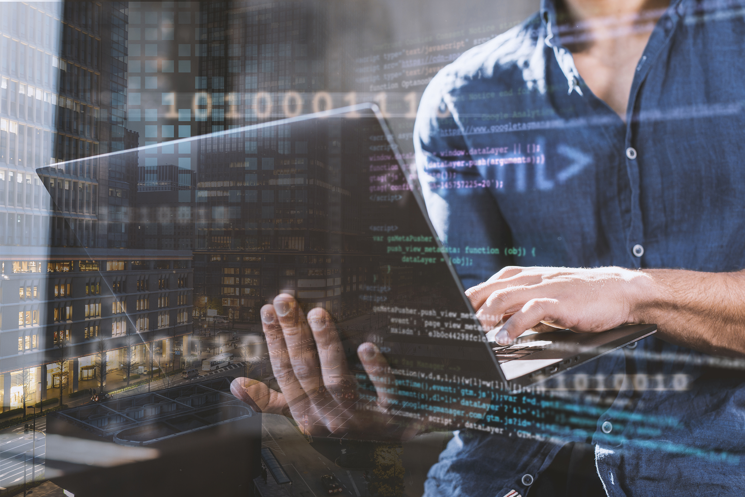 html-css-collage-concept-with-person